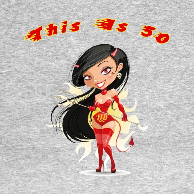 Sexy Devil Woman Age 50 by LittleLuxuriesDesigns